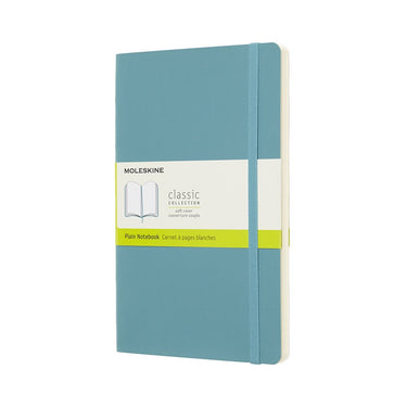 Moleskine classic notitieboek - large - softcover - blanco - rif blauw