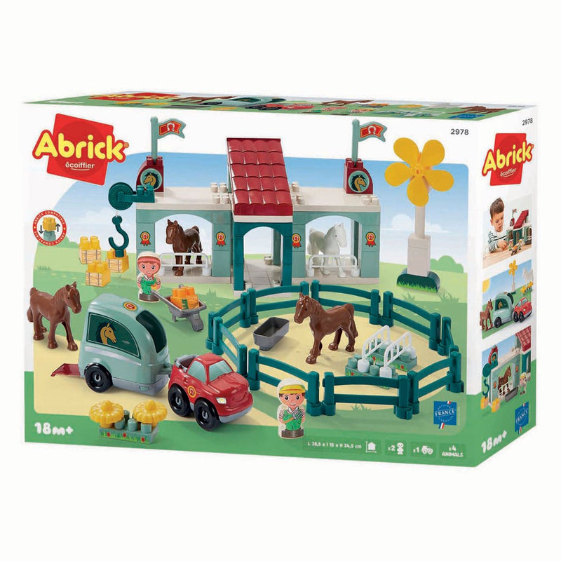 Afbeelding laden in galerijviewer, Ecoiffier abrick paardenrenbaan - 60dlg.
