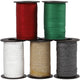 Creativ company cadeaulint – cadeaulinten voor inpakken – geschenk linten met glitter – gekleurde linten voor cadeauverpakking – cadeaulint set – 10 mm - 5x100 m - kleuren assorti