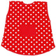 Goki schort - rood met witte stippen - katoen - 3 jaar