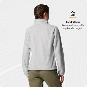 Columbia benton springs - fleece vest dames - extra zacht en warm - grijs - maat l