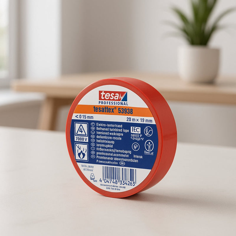 Chargez l'image dans la visionneuse de la galerie, Tesa professional tesa isolatietape 19mm - 20 meter - rood
