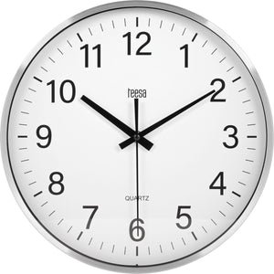 Teesa tsa0036 - wandklok - 30 cm - zilver