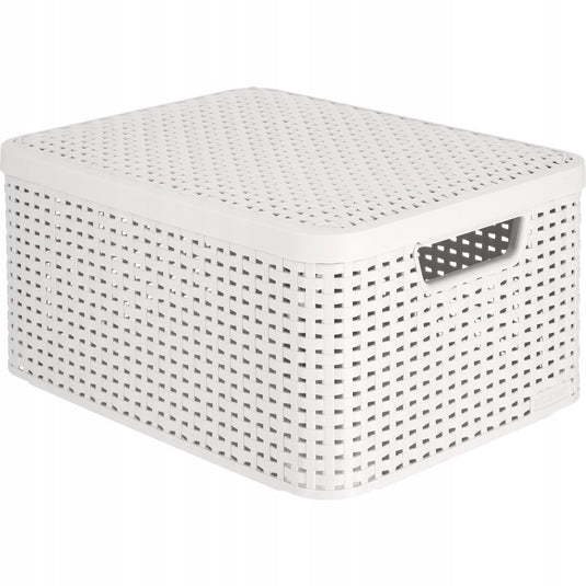 Curver style serie - opbergbox met deksel - 18l - lichtgrijs