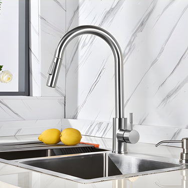 Grohe bauflow wastafelkraan l - hoge mengkraan met trekwaste - eco - chroom