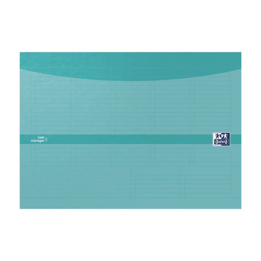 Oxford task manager weekplanner a4 60 vel aqua notitieboek voor taken