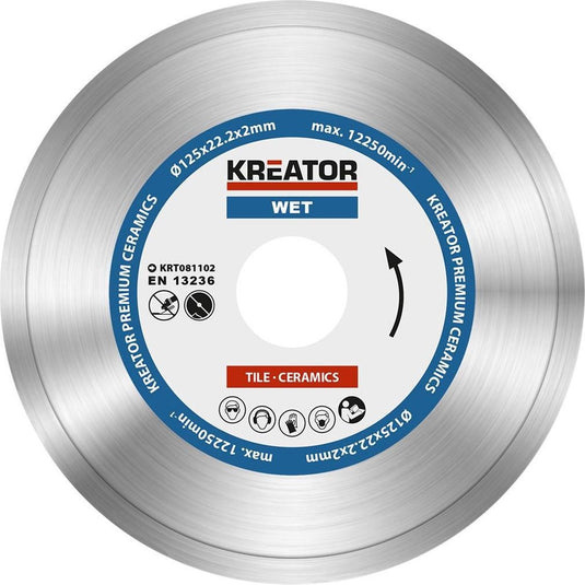 Kreator krt081102 diamantschijf d125 premium nat