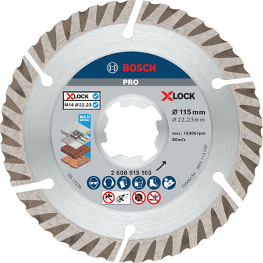 Bosch accessoires bosch accessories 2608615165 diamanten doorslijpschijf diameter 115 mm 1 stuk(s)