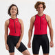 Rogelli florida dames en heren trisuit - mouwloos - zwart rood