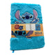 Merkloos sans marque stitch pluche notitieboek.