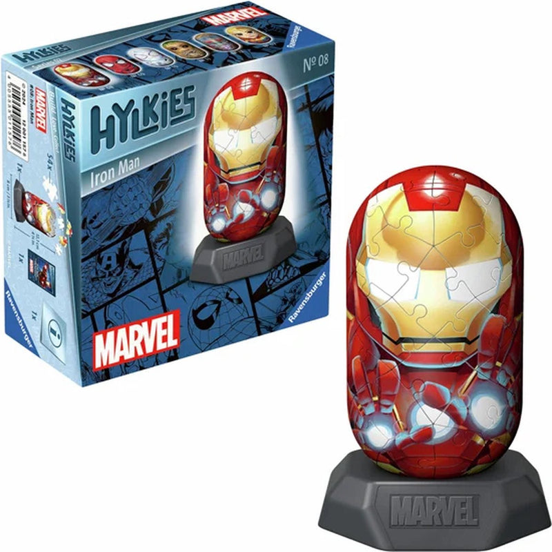 Afbeelding laden in galerijviewer, Ravensburger 3d puzzel hylkies marvel iron man, 54st.

