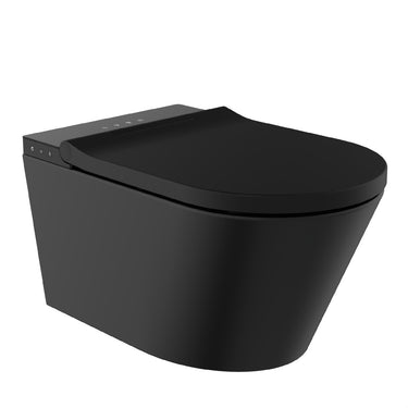 Schütte cesari premium douche-wc - randloos - met wc-zitting - zwart