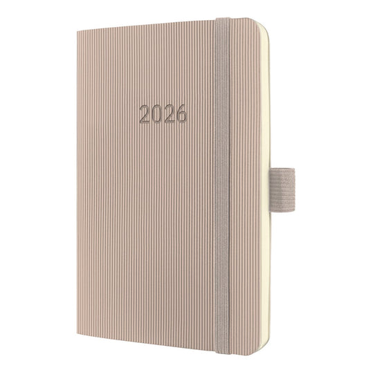 Sigel weekagenda 2026 conceptum - formaat a6 - taupe - softcover - si-c2631