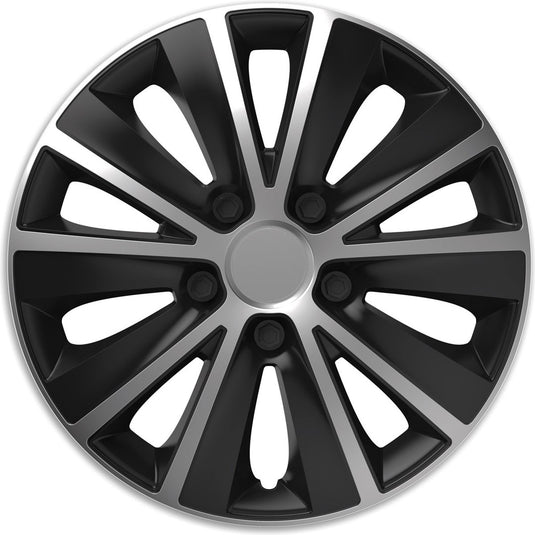 Versaco wieldoppen 14 inch - rapide zilver - 4 stuks
