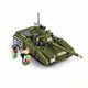 Sluban army armata groene tank bouwspeelgoed kinderen vanaf 6 jaar – constructiespeelgoed modelbouw – bouwdoos met 319 bouwstenen – m38-b1253
