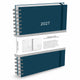 Comello agenda - 2027 - thuiswerkagenda - blauw - groot - 17,5x25cm