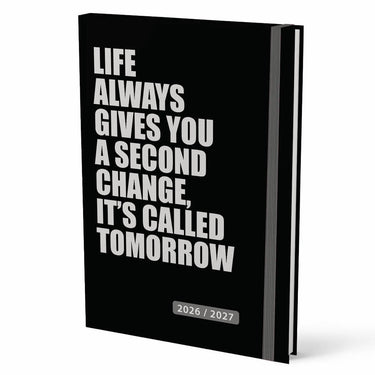 Comello week agenda - 2027 - 17 maanden - 14,8x21cm - zwart