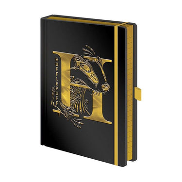 Hole in the wall harry potter - premium a5 notitieboek - hufflepuff