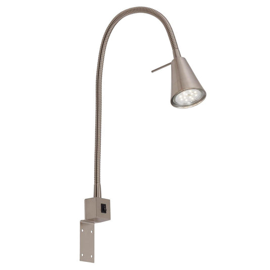 Briloner tuso - wandlampe - bedlampe - incl. warm wit licht 3.000 k - gu10 - mat nikkel - metaal - 40.3 x 21.7 x 5.8 cm
