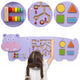 Vigatoys viga toys - nijlpaard - wandspeelbord - multi