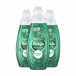 Robijn quickwash - vloeibaar wasmiddel - spring blossom - 3 flessen - 66 wasbeurten - voordeelverpakking