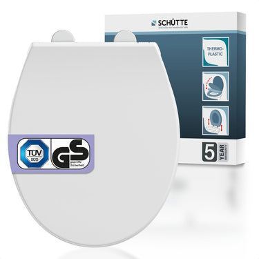 Schütte wc-bril 83630 premium - thermoplast - valrem - afneembaar - belastbaar tot 300 kg - montage van bovenaf