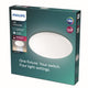 Philips led philips wawel plafonnière - wit - klein - 17 w