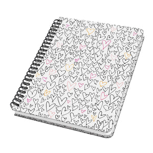 Sigel spiraal notitieboek - jolie - hardcover - a5 - 120 pagina's - dots - 100 grams papier - wild hearts - si-jn620