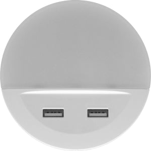 Ledvance nachtlicht led: voor stopcontact, lunetta usb 13 w, 220…240 v, stralingshoek: 120, warm wit, 3000 k, body materiaal: polycarbonate (pc) acrylonitrile butadiene styrene (abs), ip20