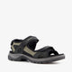 Ecco onroads leren dames sandalen zwart groen - maat 41