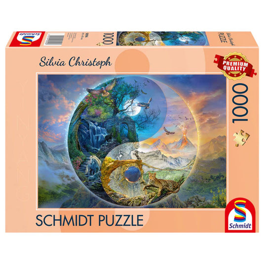 Schmidt - legpuzzel - yin yang, bergwereld - silvia christoph - 1000 stukjes - volwassenen - vanaf 12 jaar