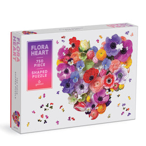 Flora heart 750 piece shaped puzzle