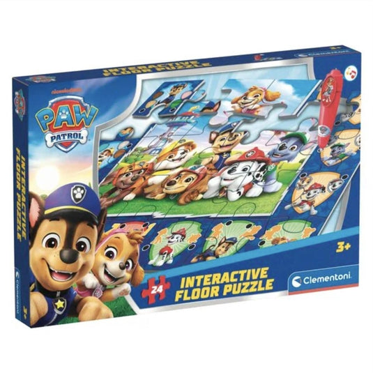 Clementoni - paw patrol - interactieve vloerpuzzel - 24 stukjes