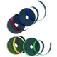 Nobo magnetische whiteboard tape - 5 mm x 2 m - blauw