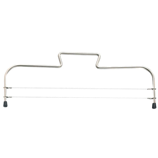 Westmark taartsnijder met 2 gekartelde snijdraden, roestvrij staal, lengte: 32 cm, simplex-duo, zilver, 71602270
