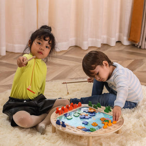 Vigatoys viga toys visspel junior 45 x 11 cm hout 45-delig