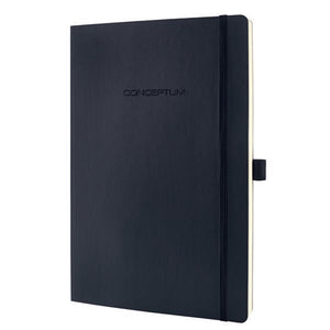 Sigel notitieboek conceptum pure a4 zwart softcover 194 pagina's 80 grams dots