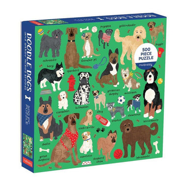Doodle dog and other mixed breeds 500 piece family puzzle