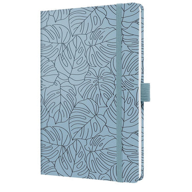 Sigel notitieboek - jolie - a5 - hardcover - 174 pagina's - 80 grams - lijn - blue monstera - si-jn353