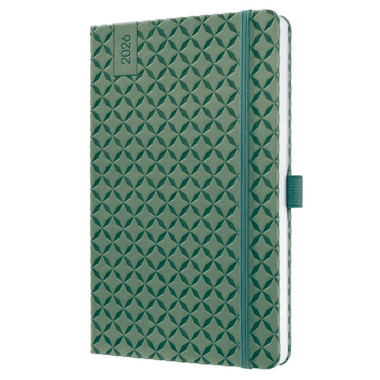 Sigel weekagenda flair 2026 - formaat a5 - natural green - hardcover - si-j6135