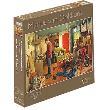 Marius van dokkum puzzel - mannenhuishouding - 1000 st
