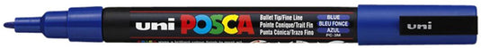 Posca markeerstift pc-3m blauw 6 stuks
