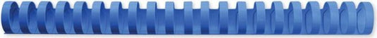 Gbc - bindrug 19mm 21rings a4 blauw 100 stuks