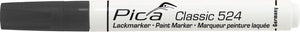 Pica 524 46 classic industrie verf lak marker - zwart - 2-4 mm rond