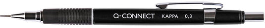Q-connect vulpotlood kappa 0,3 mm zwart 12 stuks