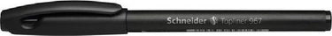 Schneider schrijfwaren schneider fineliner - topliner 967 - 0,4 mm - zwart - doos a 10 stuks - s-9671