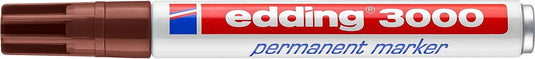Edding 3000 permanent marker rond - bruin - 1 stuk