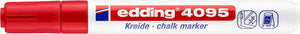 Edding krijtmarker 4095 rond 2 - 3 mm waterbasis rood