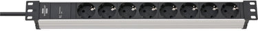 Brennenstuhl alu-line 19 overspanningsbeveiliging 19.500 a 8-voudig 2m h05vv-f3g1,5