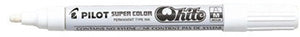 4230 12 x viltstift pilot super * lakmarker rond 2mm * wit * sc-w-m